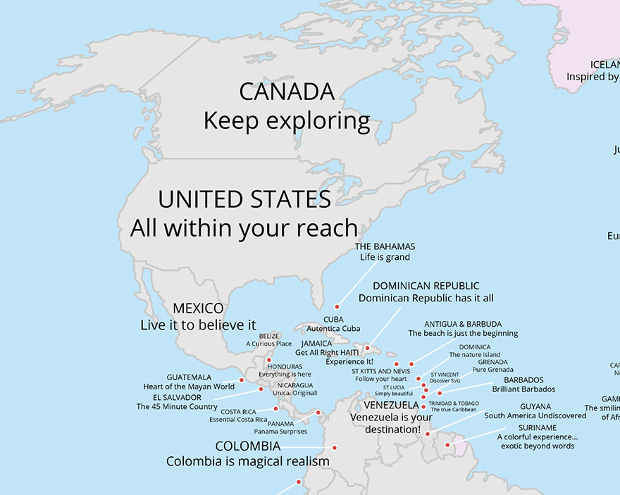 Eslogans turismo Norteamérica
